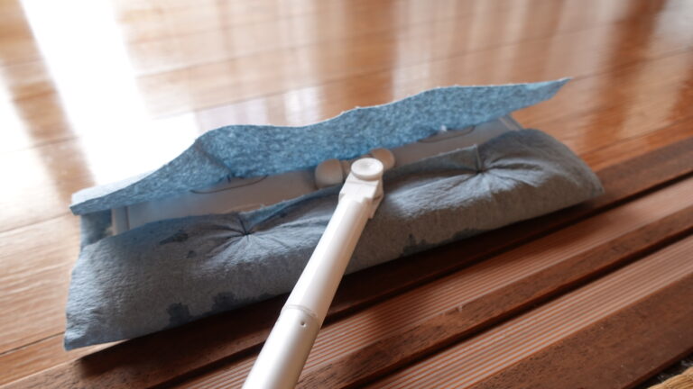 縁側の補修に伴いワックスがけ用モップの代用品を作ってみた